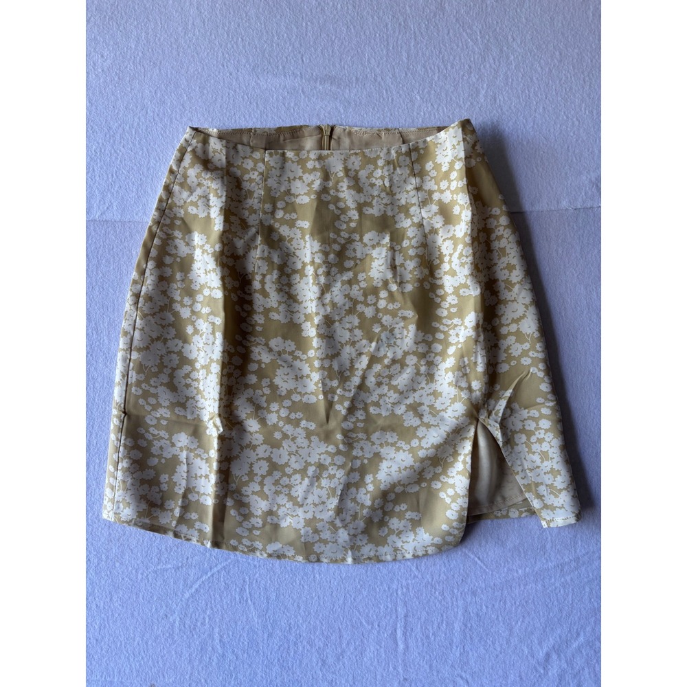 Sabo Skirt Addy Skirt Yellow Floral Mini Skirt XS NWT